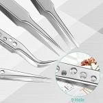 8-Piece Stainless Steel Tweezers and Magnifying Glass Set