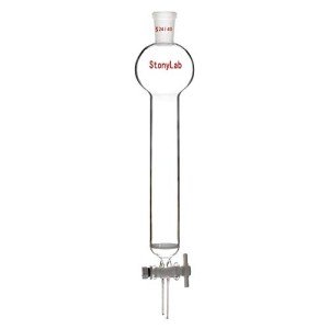 StonyLab 50ml Borosilicate Glass Chromatography Column
