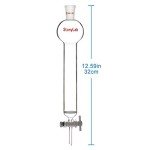StonyLab 50ml Borosilicate Glass Chromatography Column