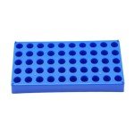 Stackable 50-Hole Vial Rack for HPLC Bottles