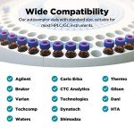 Autosampler Vials 2ml HPLC with Blue Caps - 100 Pcs