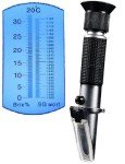 Dual Scale Beer and Wine Refractometer - Aluminum