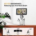 Elikliv EDM9 7" Digital Microscope with 12MP Camera