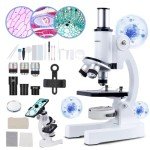 Kids Microscope Kit, 40X-2000X with LED Light
