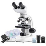 High-Power Binocular Microscope with LED Illumination