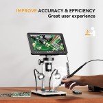 Elikliv EDM9 7" Digital Microscope with 12MP Camera