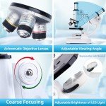 Kids Microscope Kit, 40X-2000X with LED Light