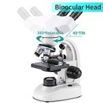 High-Power Binocular Microscope with LED Illumination