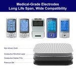 NURSAL Reusable TENS Unit Electrode Pads, 20-Pack