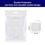 NURSAL Reusable TENS Unit Electrode Pads, 20-Pack