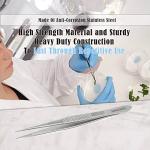 High Precision Stainless Steel Forceps - 4.5 Inch