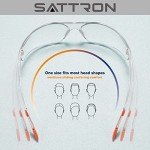SATTRON 24 Pack Clear Safety Glasses - UV Protection