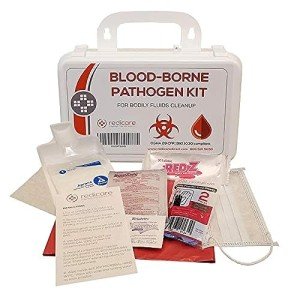 Bloodborne Pathogen Cleanup Kit with PPE & Solidifier