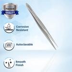 High Precision Stainless Steel Forceps - 4.5 Inch