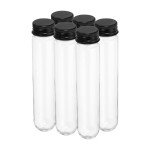 80ml Plastic Test Tubes with Screw Caps - 6 Pack