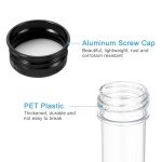 80ml Plastic Test Tubes with Screw Caps - 6 Pack