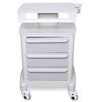3-Drawer Rolling Medical Trolley Cart