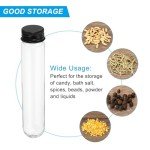 80ml Plastic Test Tubes with Screw Caps - 6 Pack