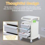3-Drawer Rolling Medical Trolley Cart