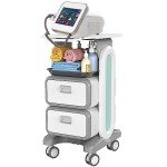 Mobile Medical Cart with Wheels and Drawers