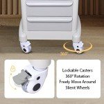 3-Drawer Rolling Medical Trolley Cart
