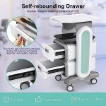 Mobile Medical Cart with Wheels and Drawers