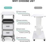 Mobile Medical Cart with Wheels and Drawers