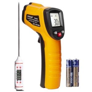 Infrared Cooking Thermometer with Long Probe and Calibration