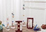 Large 20.5-Inch Glass Galileo Thermometer with Colored Balls