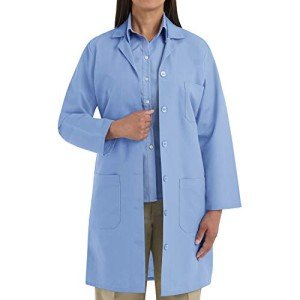 Light Blue Women's Lab Coat by Red Kap, Small