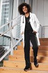 Personalized Women's Long Sleeve Lab Coats with Pockets