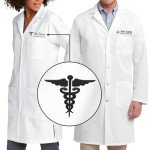 Custom Embroidered Men's Lab Coat - 42
