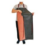 Waterproof Chemical Resistant Rubber Apron, Grey