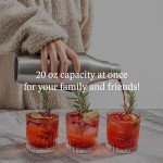 Hybrid Cocktail Shaker with Measuring System - Silver