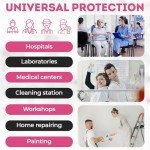 Pink Disposable Lab Coveralls with Hood - Pack of 5