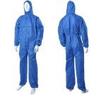 KeeboMed Hazmat Suit, Microporous Chemical Coverall, XL