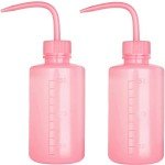 Pink Narrow Mouth Squeeze Wash Bottles - 150ml 2pcs