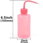 Pink Narrow Mouth Squeeze Wash Bottles - 150ml 2pcs