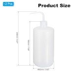 PATIKIL 1000ml Plastic Squeeze Wash Bottles, 2pcs