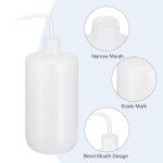 PATIKIL 1000ml Plastic Squeeze Wash Bottles, 2pcs