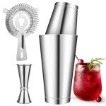 Boston Cocktail Shaker Set with Bar Tools