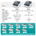 JOANLAB Aluminum Dry Bath Heat Block for 5/15ml Tubes