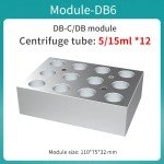 JOANLAB Aluminum Dry Bath Heat Block for 5/15ml Tubes