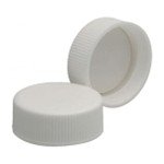 Wheaton White Polypropylene Screw Caps, 33-400 Size