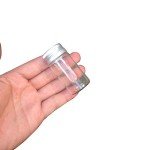 25ml Glass Seal Jars with Silver Caps - 12 Pack