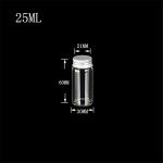 25ml Glass Seal Jars with Silver Caps - 12 Pack