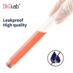 50PCS Clear Glass Test Tubes with Caps & Brush