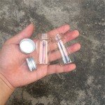25ml Glass Seal Jars with Silver Caps - 12 Pack