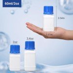 Plastic Narrow Mouth Lab Reagent Bottles - 2 OZ