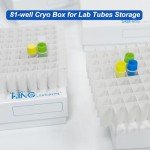 CryoKING 81-Well Microtube Storage Box - Pack of 5